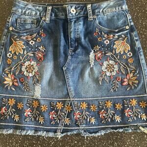 XS Altar’d State mini denim skirt